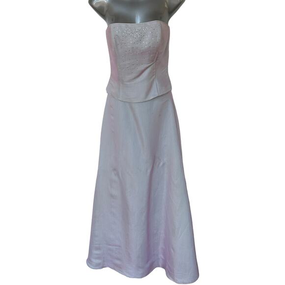 Vintage Jessica McClintock Gunne Sax Prom Dress Light Purple Iridescent Size 3 - Picture 11 of 11